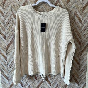 Lucky Brand Large Tie Back Sweater